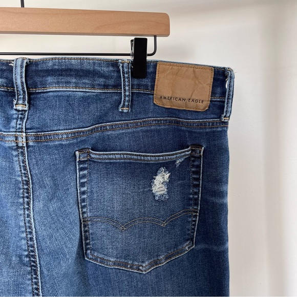 American Eagle Outfitters AirFlex 360 Ripped Skinny Jean Men’s 40x30 - Picture 7 of 10